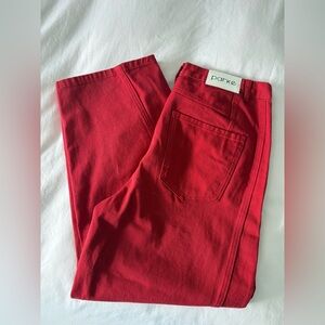 Parke Women's Bold Red Classic Straight Leg